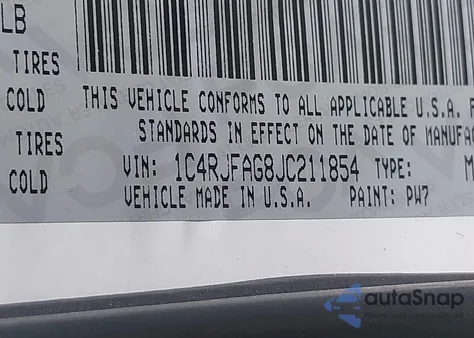 2018 Jeep Grand Cherokee Altitude 4X4 из США, поврежденный, VIN 1C4RJFAG8JC211854